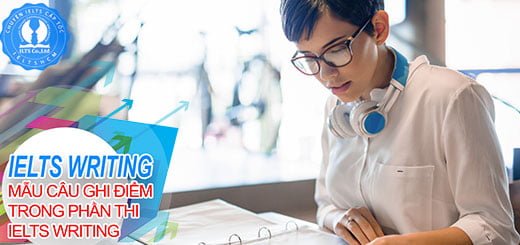 mẫu câu trong writing ghi điểm