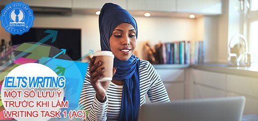 làm writing task 1 trong kỳ thi ielts